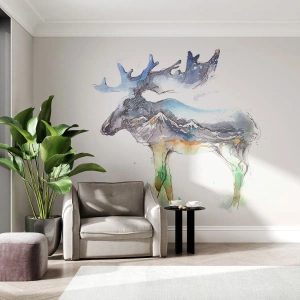 Fototapeta Premium Canvas - Hrdina zimního příběhu - Abstrakce, Los, hory - 250x175 cm