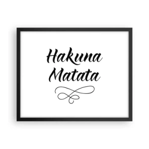 Plakát v černém rámu - Nejlepší rada - 50x40 cm