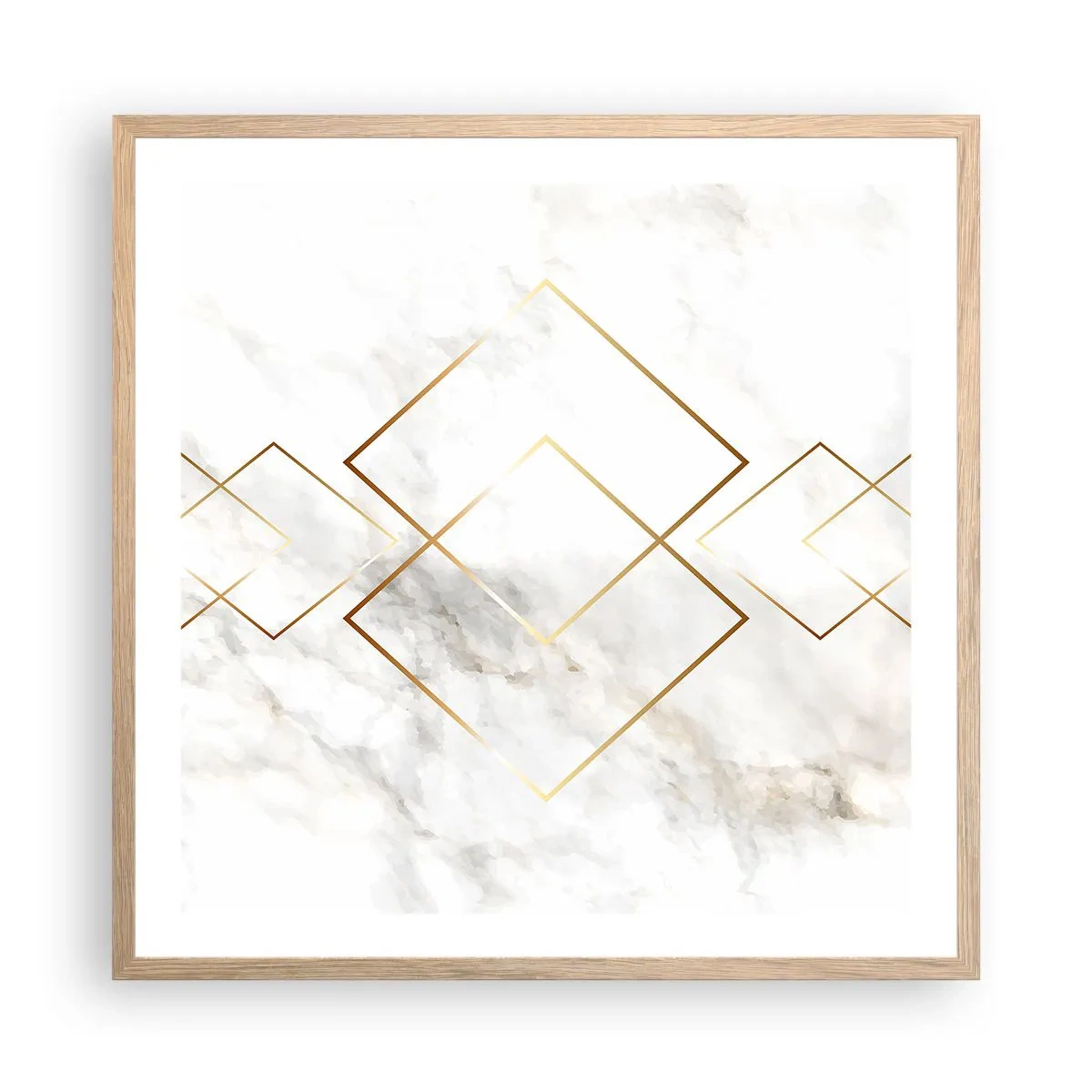 Plakát v rámu světlý dub - Pohled na nekonečno - 60x60 cm