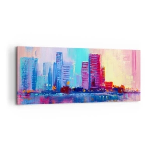 Obraz na plátně - Vykoupané v barvách - 120x50 cm