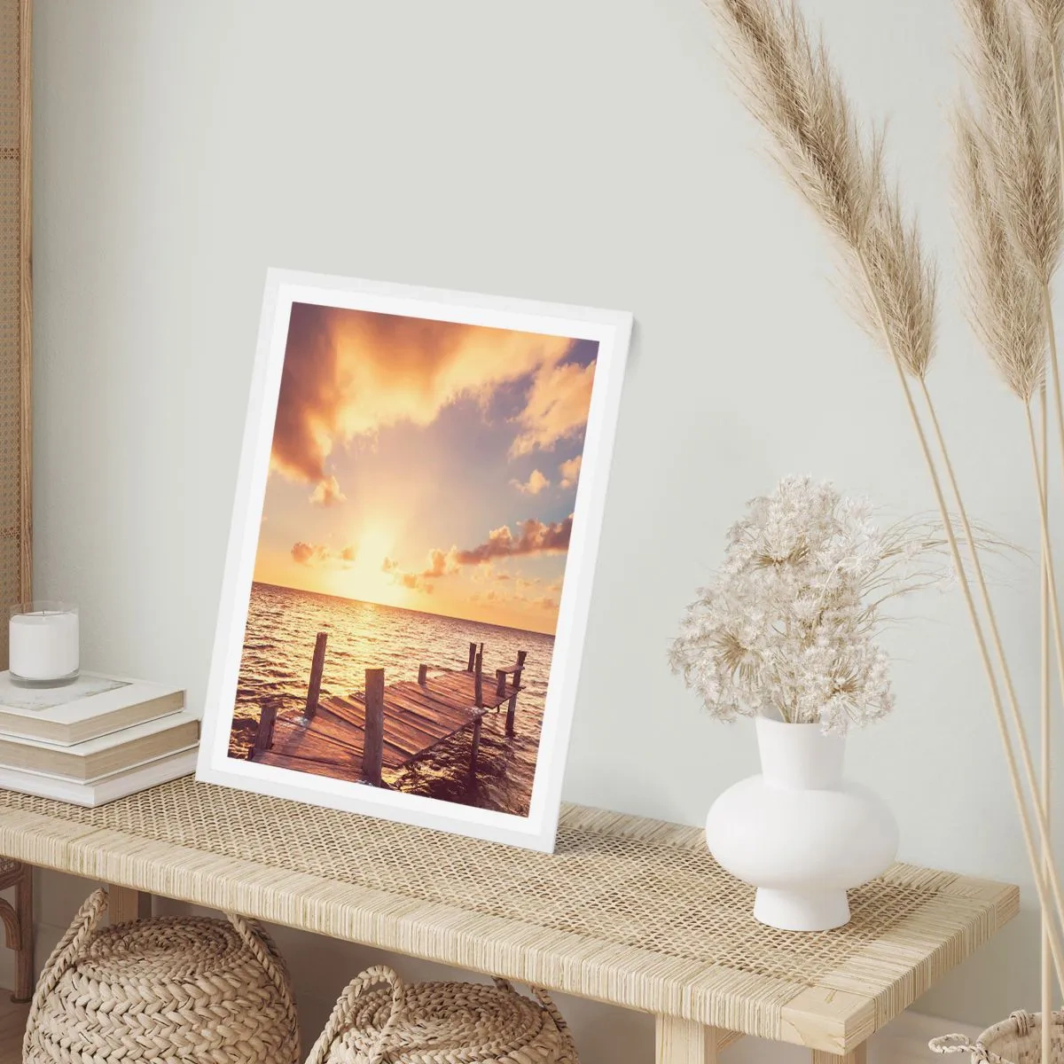 Plakát v bílém rámu - Zlatá země laskavosti - 61x91 cm