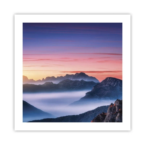 Plakát - Nad údolími - 50x50 cm