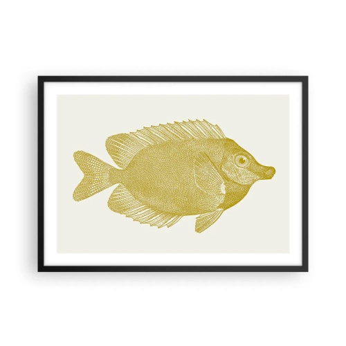 Plakát v černém rámu - Prostě ryba - 70x50 cm