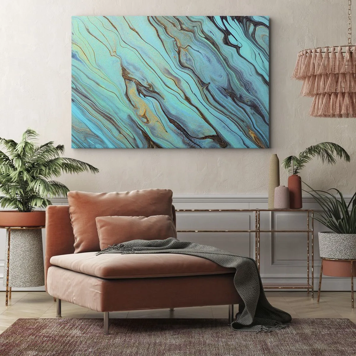 Obraz na plátně - Tyrkysový příliv - 70x50 cm