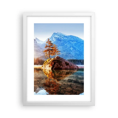 Plakát v bílém rámu - Příroda v novém světle - 30x40 cm