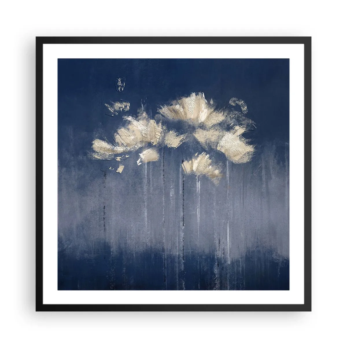 Plakát v černém rámu - Jako okvětní lístky ve větru - 60x60 cm