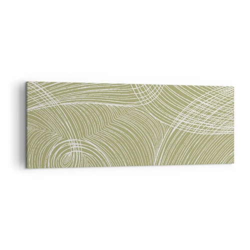 Obraz na plátně - Mistrovská abstrakce v bílé - 140x50 cm