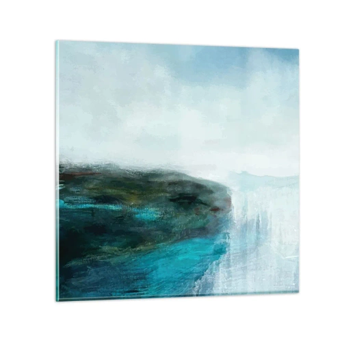Obraz na skle - Námořní abstrakce - 50x50 cm