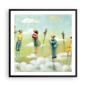 Plakát v černém rámu - Za svým snem - 60x60 cm