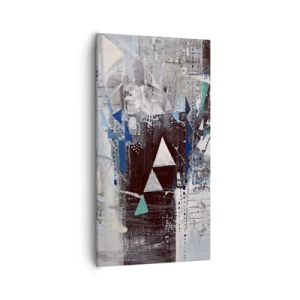 Obraz na plátně - Přednostní pořadí trojúhelníků - 55x100 cm