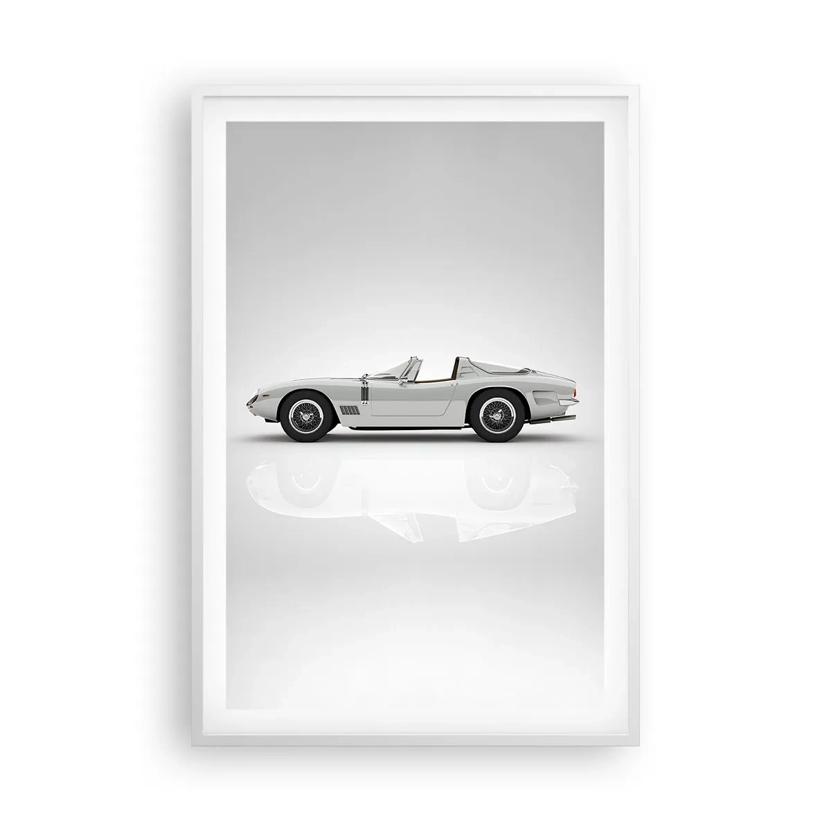 Plakát v bílém rámu - Příslib zábavy - 61x91 cm