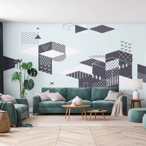 Fototapeta Samolepicí Deluxe Sticker - V duši matematika - Abstrakce, Kus, Moderní vzor - 350x256 cm
