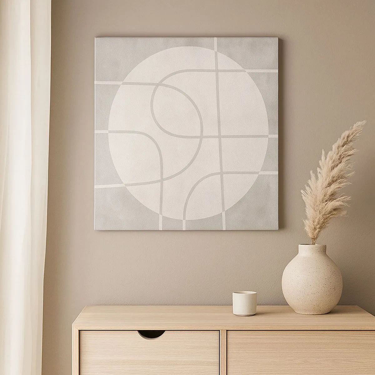 Obraz na plátně - Kruhově a přímo - 30x30 cm