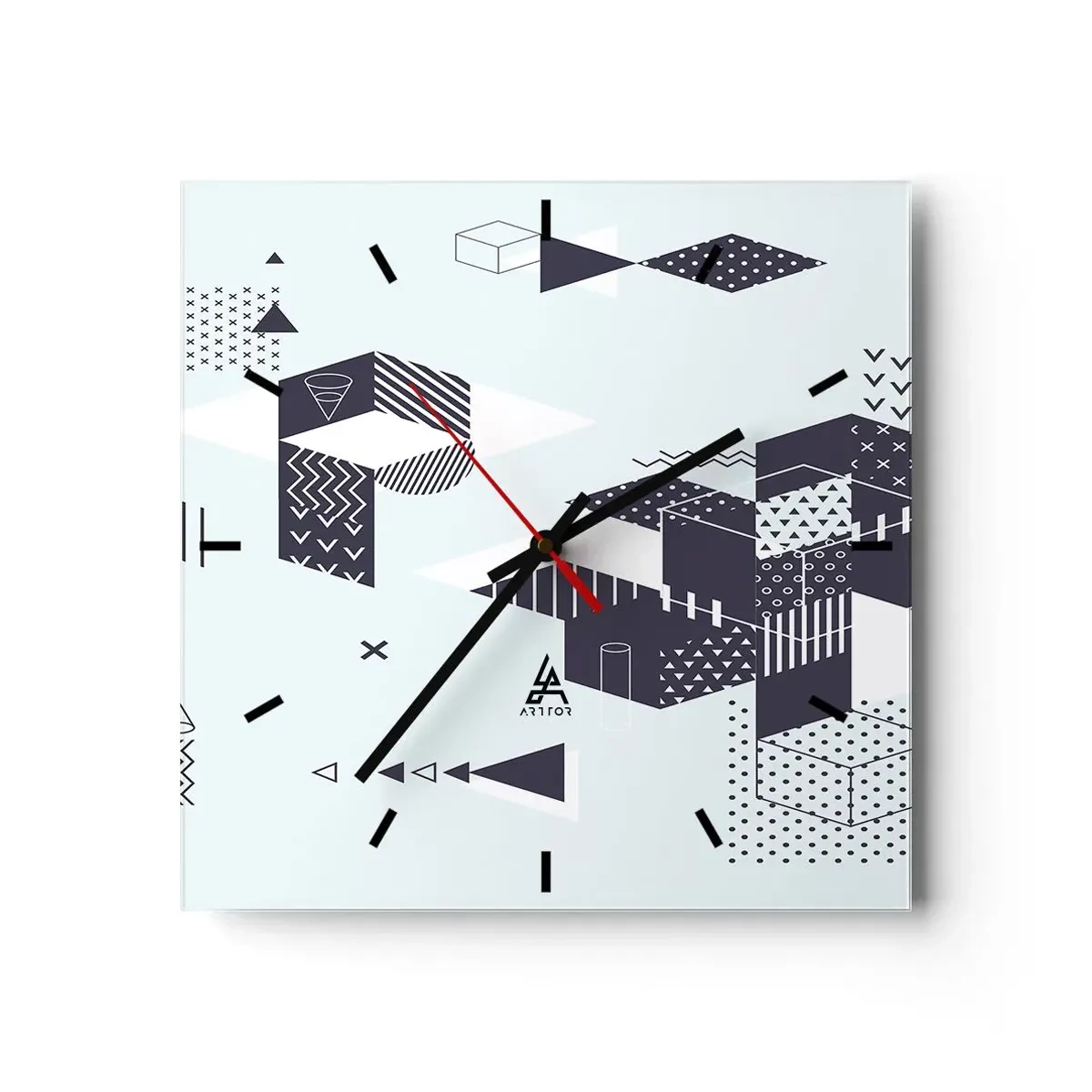 Nástěnné hodiny - V duši matematika - 30x30 cm