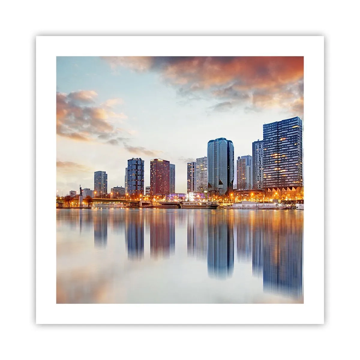 Plakát - Monumentální klid Paříže - 50x50 cm