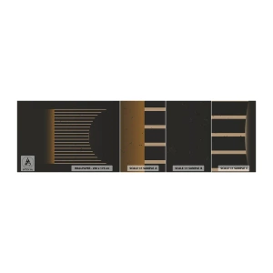 Vzor Fototapety Samolepicí Deluxe Sticker - Prozkoumat temnotu - Abstrakce, Kus, Kresba tužkou - 100x30 cm