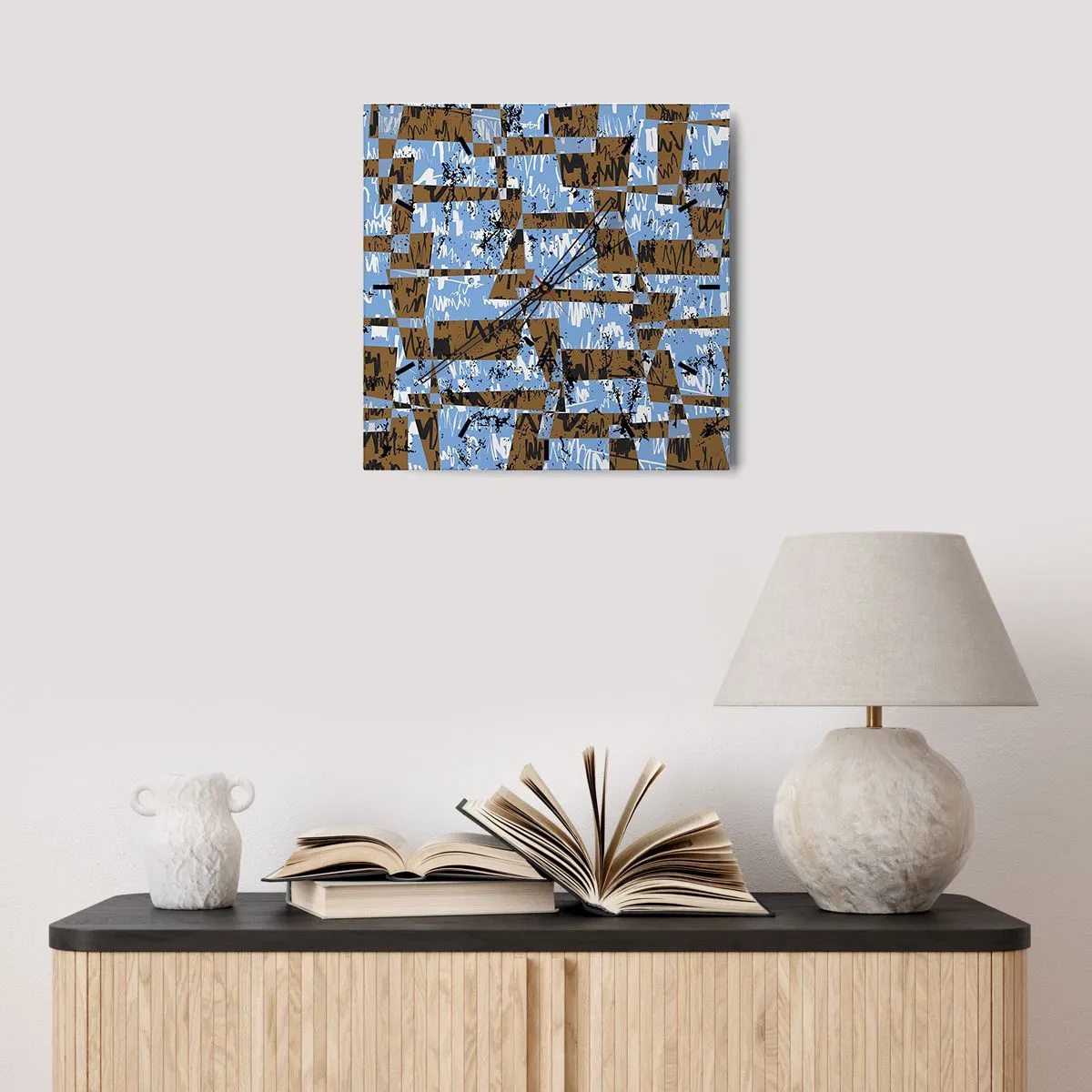 Nástěnné hodiny - Nelidová vystřihovánka - 40x40 cm