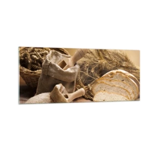 Obraz na skle - Jako utnout nožem - 100x40 cm
