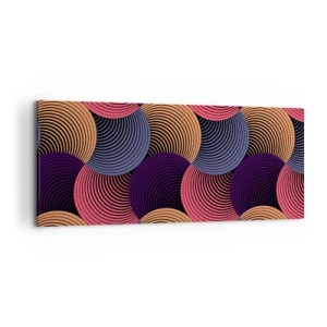 Obraz na plátně - V kruhovém rytmu - 100x40 cm
