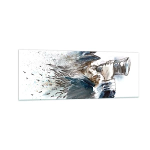 Obraz na skle - Deset na Beaufortově stupnici! - 140x50 cm