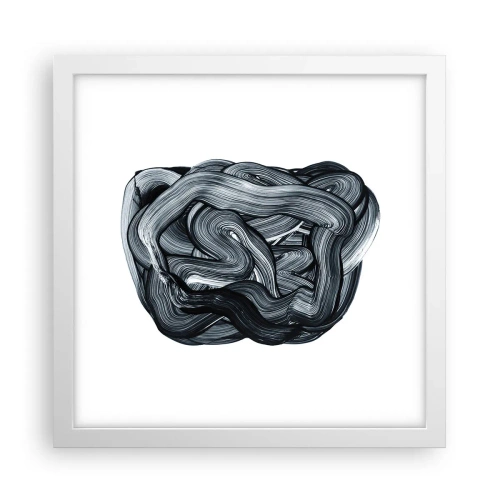 Plakát v bílém rámu - Není to tak jednoduché - 30x30 cm