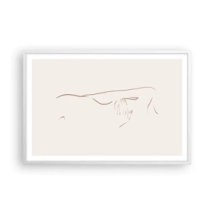 Plakát v bílém rámu - Tvar touhy - 91x61 cm