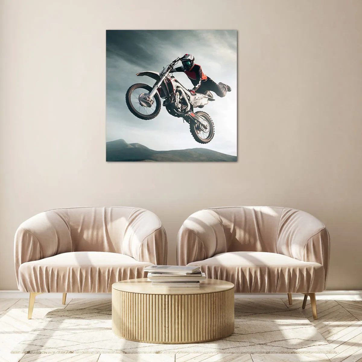 Obraz na skle - Není zábava bez rizika - 50x50 cm