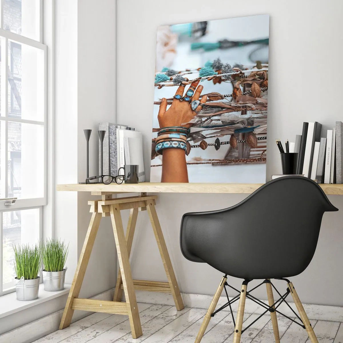 Obraz na skle - Místní poklady - 50x70 cm