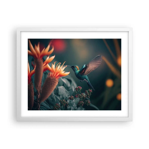Plakát v bílém rámu - Skutečně pestrý život - 50x40 cm