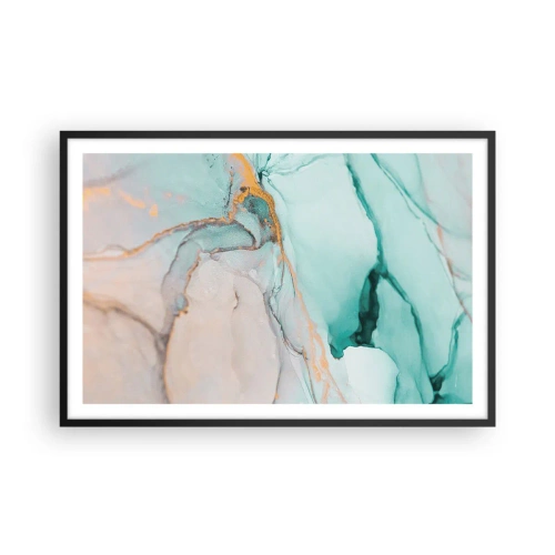 Plakát v černém rámu - Tanec tvarů a barev - 91x61 cm