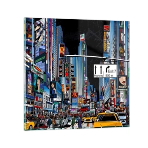 Obraz na skle - Komiksová velká noc - 60x60 cm