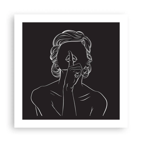 Plakát - Krása rozkvétá v tichu - 50x50 cm