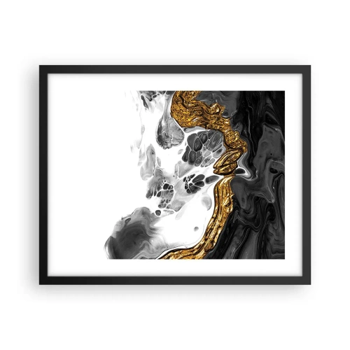 Plakát v černém rámu - Organická kompozice - 50x40 cm
