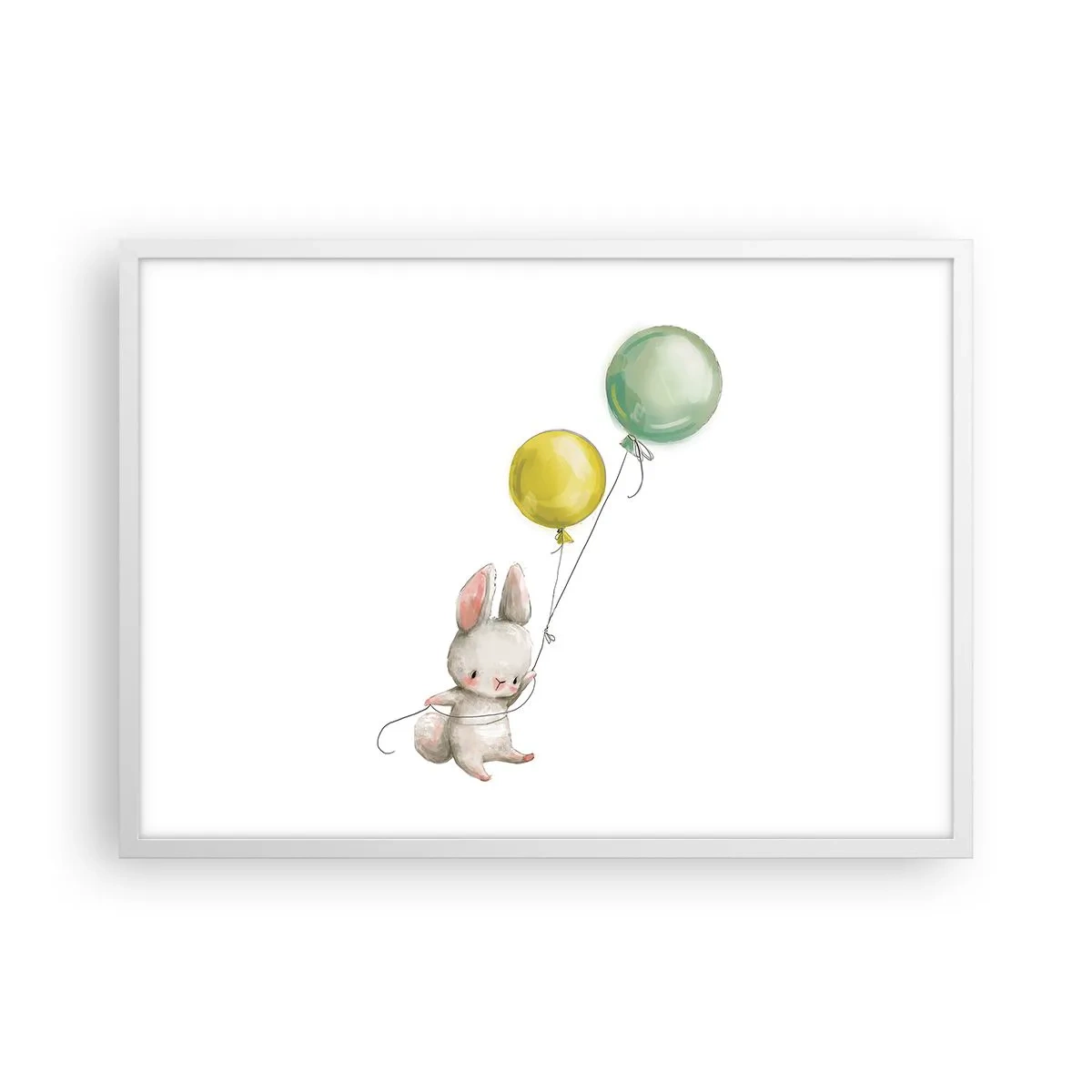 Plakát v bílém rámu - Já poletím také! - 70x50 cm