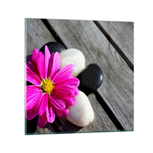 Obraz na skle - Odpočinek na molu - 60x60 cm