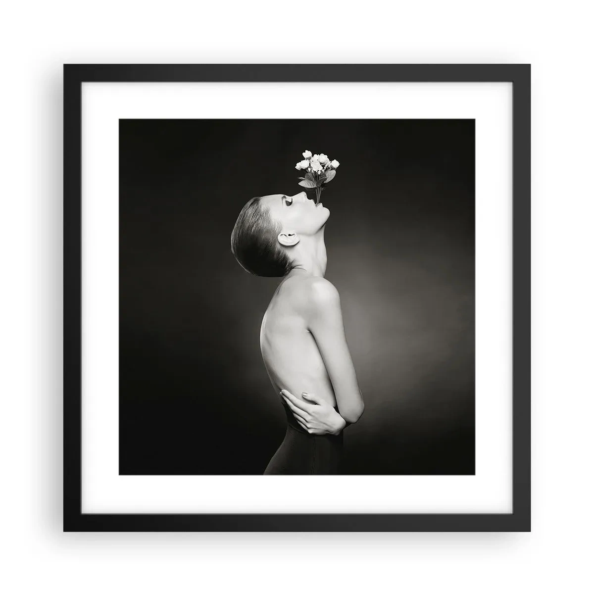Plakát v černém rámu - Excentrická elegance - 40x40 cm