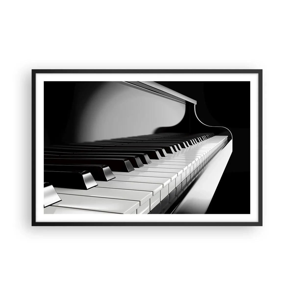 Plakát v černém rámu - Harmonie tvarů a barev - 91x61 cm