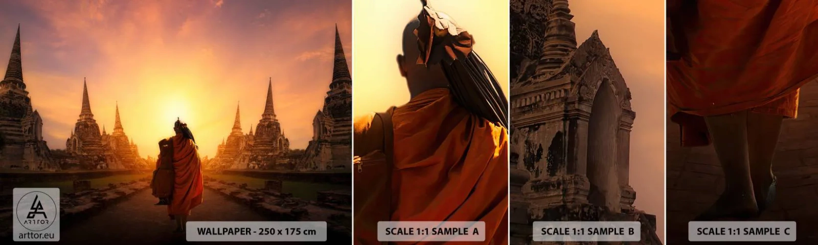 Fototapeta Vzorek Standard Eco - V klidu věčností - Thajsko, Buddhismus, Chrám - 100x30 cm