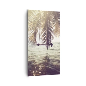 Obraz na plátně - Houpat se libovolně v oblacích - 65x120 cm