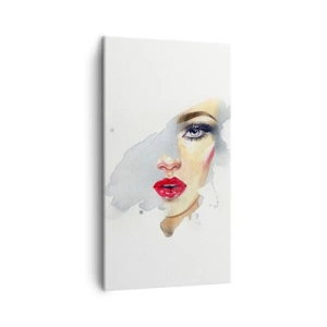 Obraz na plátně - Odraz v kapce vody - 45x80 cm