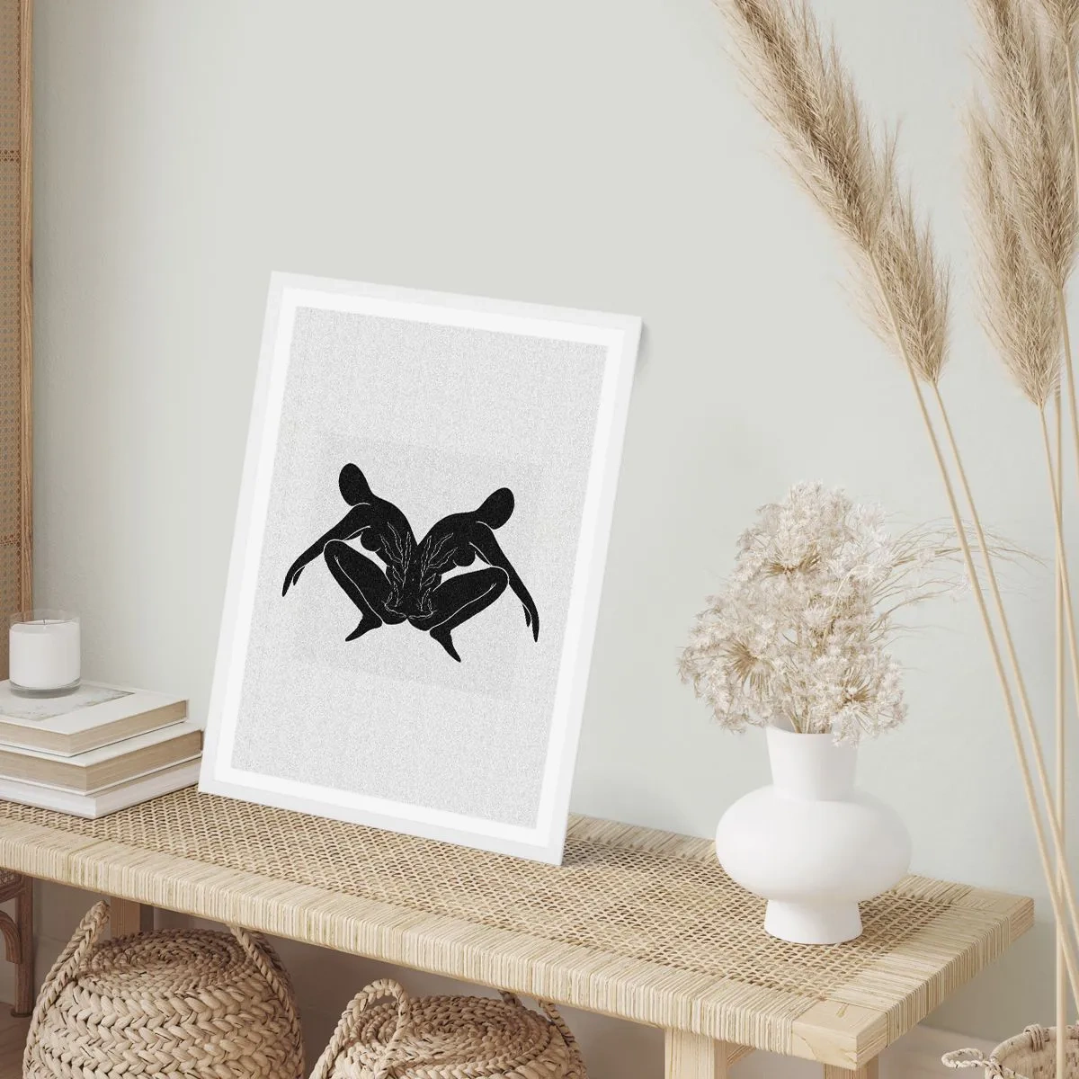 Plakát v bílém rámu - Společná duše - 61x91 cm