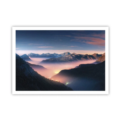 Plakát - Světlo v údolích - 100x70 cm