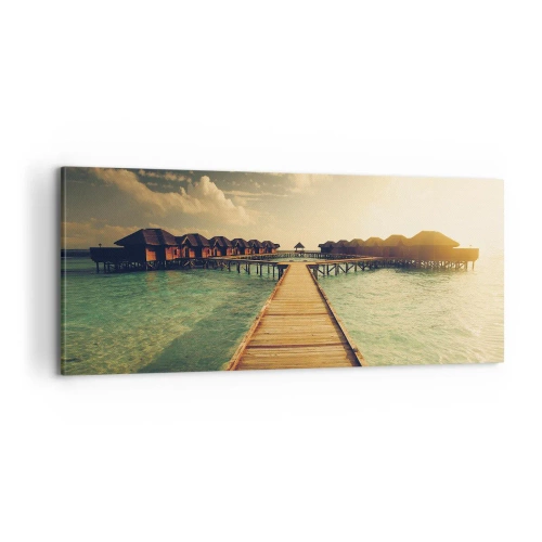 Obraz na plátně - Vřelé pozvání - 100x40 cm