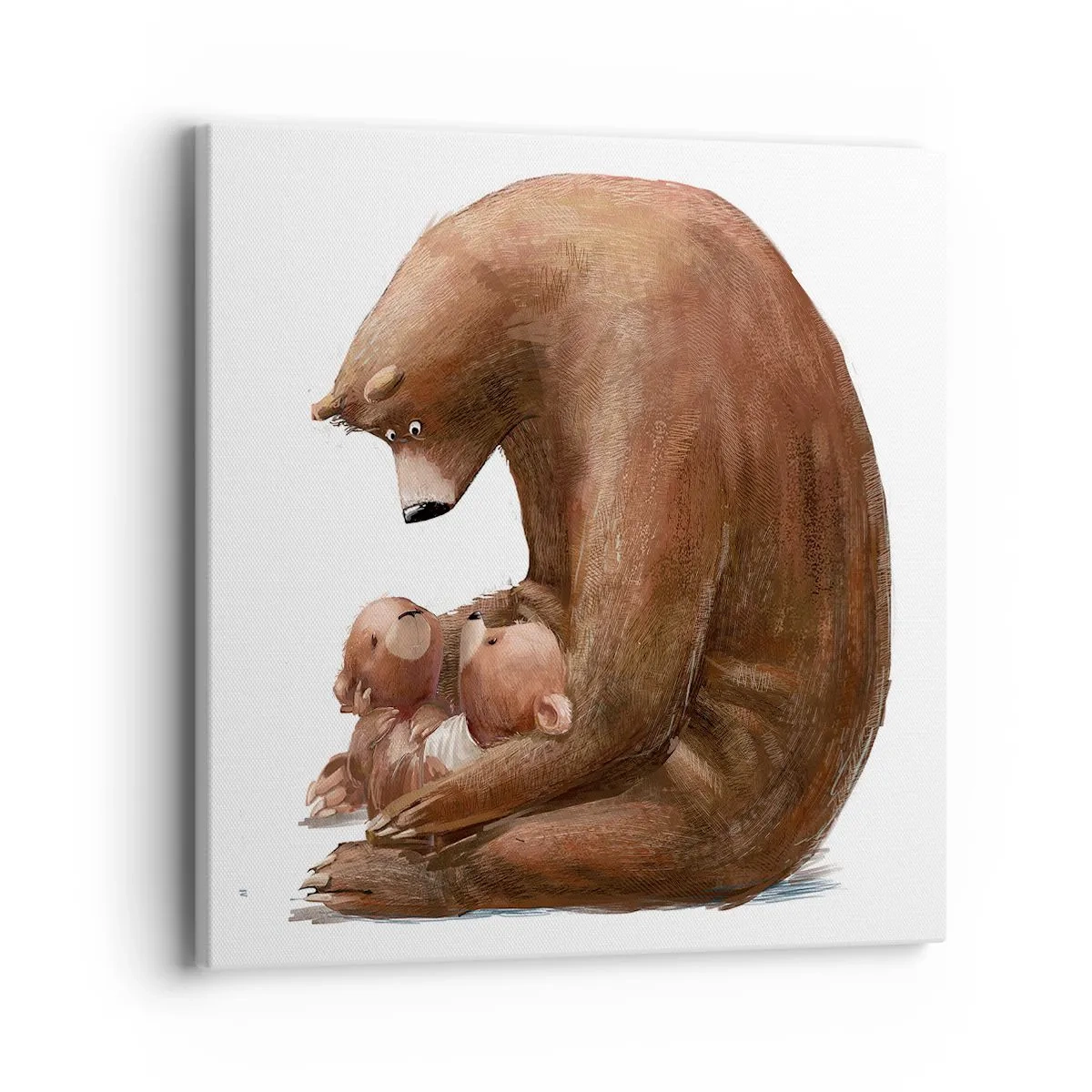 Obraz na plátně - Sladké sny, děti - 40x40 cm