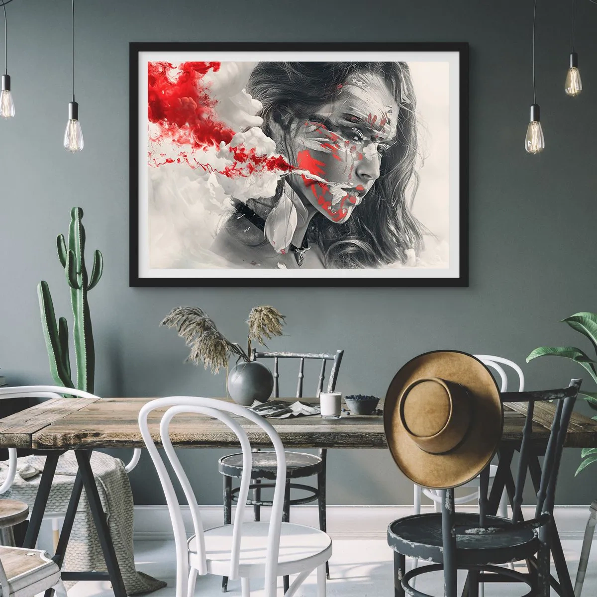 Plakát v černém rámu - Ve spárech absurdity - 100x70 cm