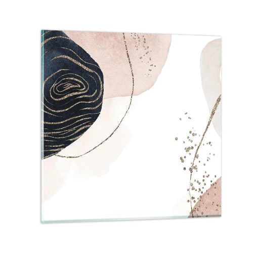 Obraz na skle - Vše plyne - 60x60 cm