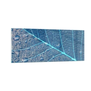 Obraz na skle - Život v modři - 100x40 cm