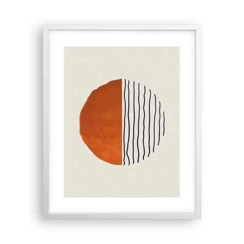 Plakát v bílém rámu - V japonské atmosféře - 40x50 cm