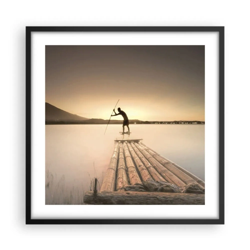 Plakát v černém rámu - Před odpočinkem - 50x50 cm