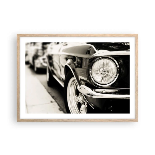 Plakát v rámu světlý dub - Nepomíjející lesk - 70x50 cm